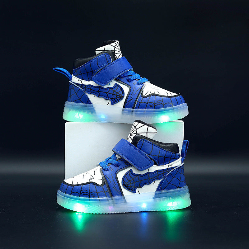 Kids’ Light-Up Adventure Sneakers – LED Glow, Soft Comfort & Easy Velcro (Toddler & Little Kids)