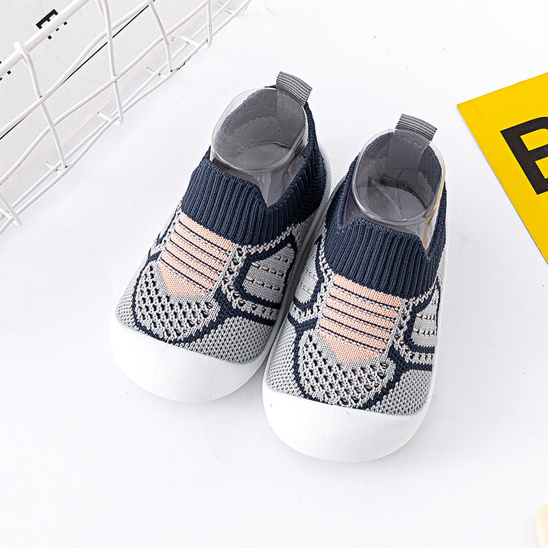 Breathable Knit Slip-On Sneakers for Babies & Toddlers – Soft Sole Non-Slip First Walker Shoes