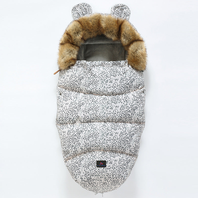 Baby Winter Stroller Sleeping Bag & Footmuff (0–3 Years) – Thick Warm Bunting Bag with Zipper Design