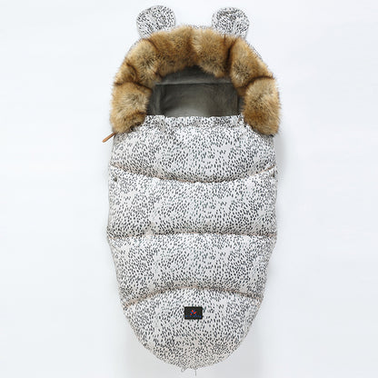 Baby Winter Stroller Sleeping Bag & Footmuff (0–3 Years) – Thick Warm Bunting Bag with Zipper Design