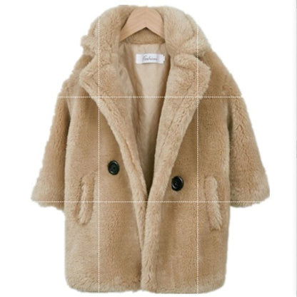 Toddler & Little Kids Faux Fur Coat – Warm, Soft & Stylish for Cooler Days
