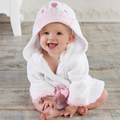 Baby Hooded Bathrobe – Cute Animal Cotton Bath Towel for Infants & Toddlers