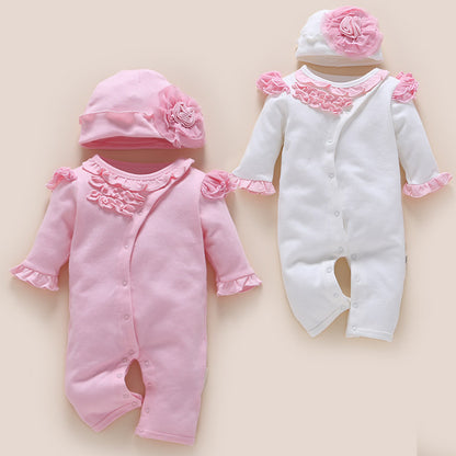 Soft Cotton Hooded Baby Romper – Cozy One-Piece Jumpsuit for Newborns & Infants