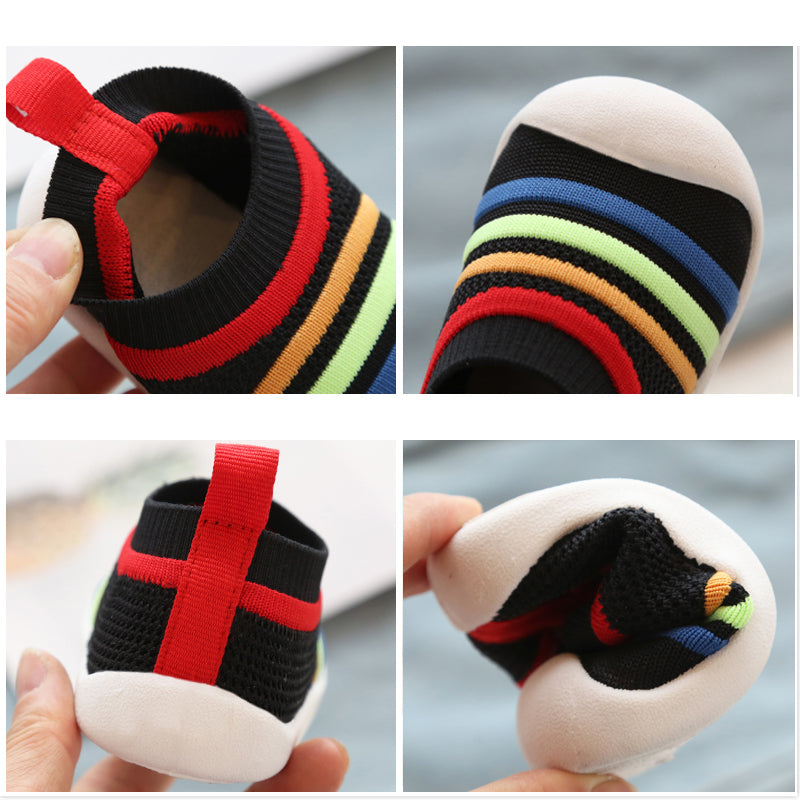 Flying Knit Sock Sneakers for Toddlers (Soft Sole, Breathable)