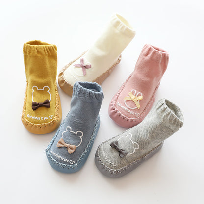 Baby Non-Slip Floor Socks (Cotton) – Soft Grippy Sock Shoes for Infants