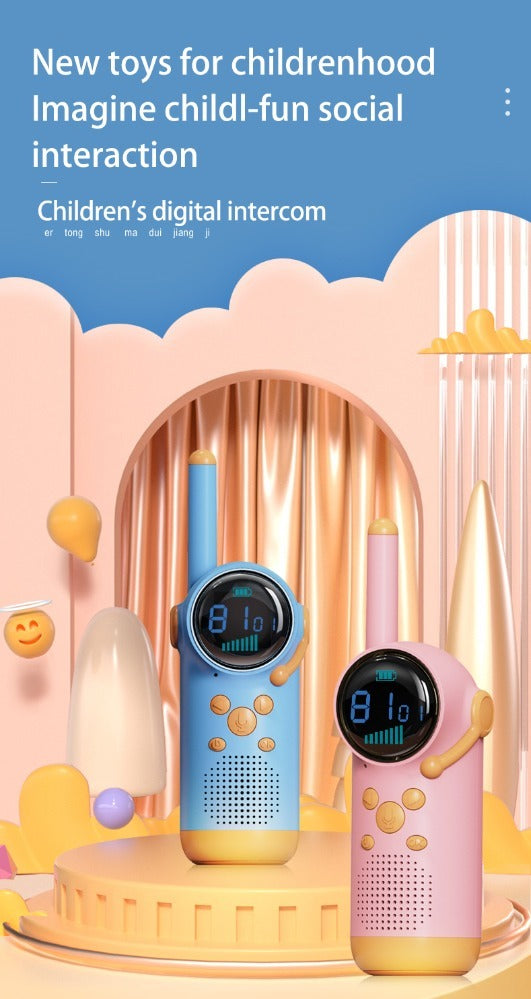 Kids Walkie-Talkies (2-Pack) – Blue & Pink