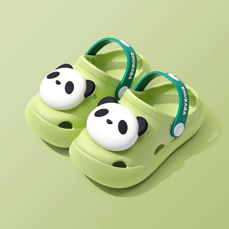 Toddler Cartoon Summer Slippers – Soft EVA Closed-Toe Sandals for Boys & Girls