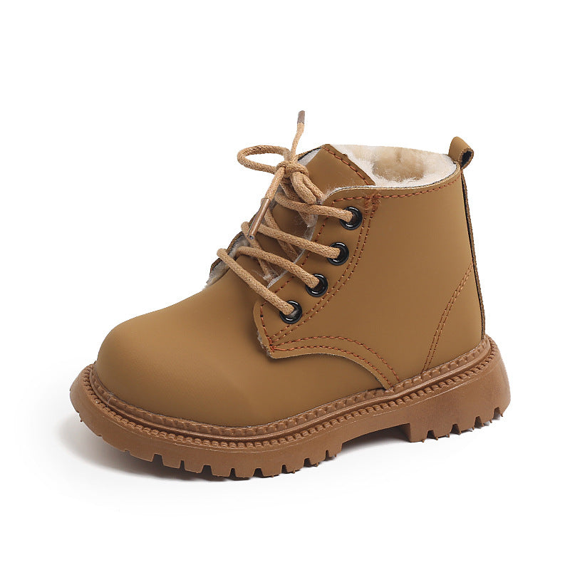 Kids Winter Martin Boots – Warm, Non-Slip & Easy Side-Zip Design