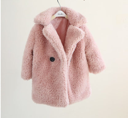 Toddler & Little Kids Faux Fur Coat – Warm, Soft & Stylish for Cooler Days
