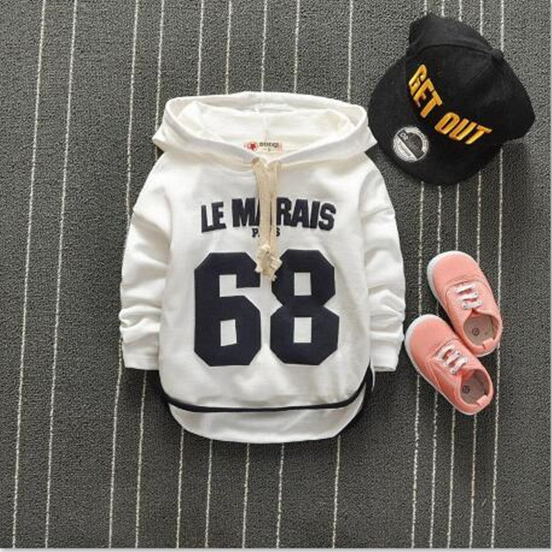 Kids “68” Graphic Hoodie Sweatshirt (Cotton-Blend) – Soft Pullover for Toddlers