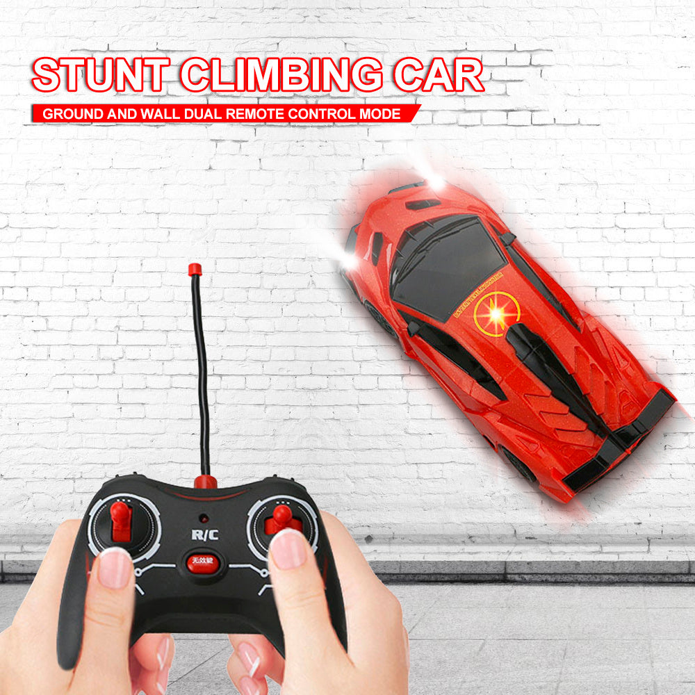 Gravity-Defying Wall Climbing RC Car with LED Lights