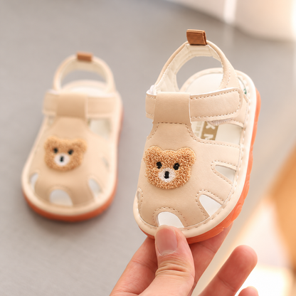 Teddy Bear Closed-Toe Summer Sandals for Babies & Toddlers