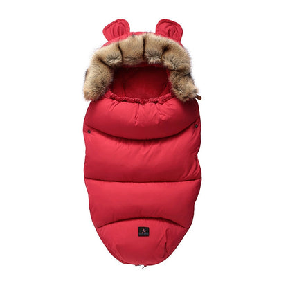 Baby Winter Stroller Sleeping Bag & Footmuff (0–3 Years) – Thick Warm Bunting Bag with Zipper Design