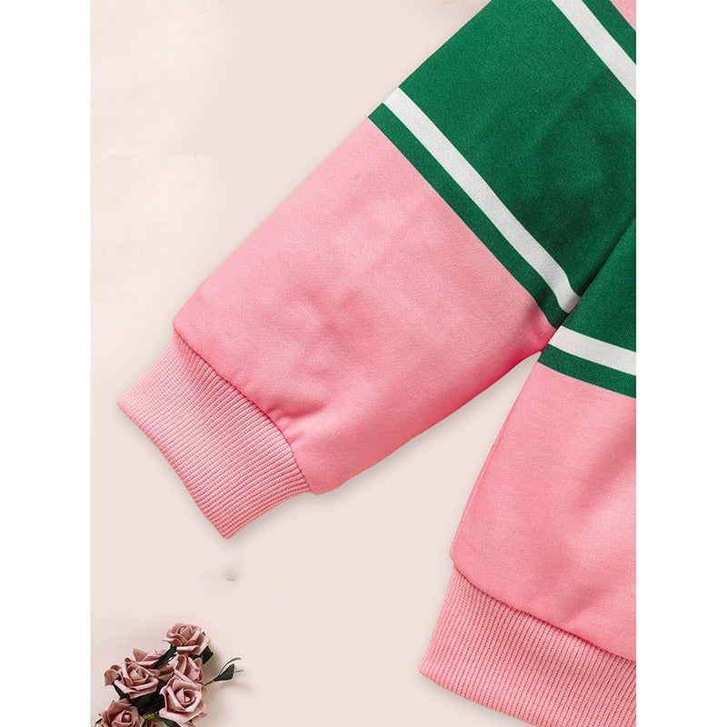 Toddler Girls’ Colorblock Sweatshirt & Pleated Skirt Set – Soft, Stylish & Picture-Perfect