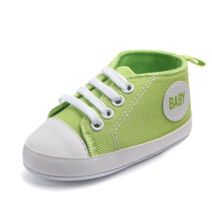 Classic Canvas Sneakers for Baby Boys & Girls – Soft Sole Non-Slip First Walker Shoes