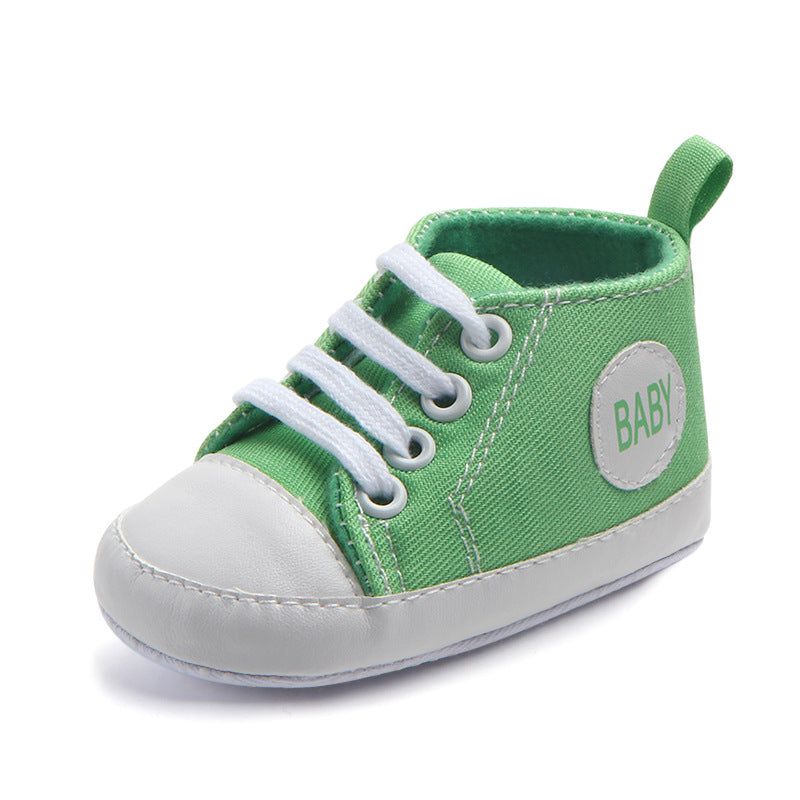 Classic Canvas Sneakers for Baby Boys & Girls – Soft Sole Non-Slip First Walker Shoes