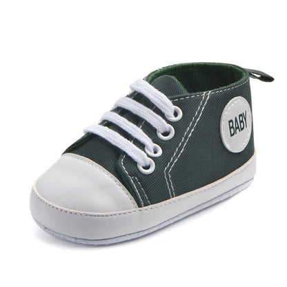 Classic Canvas Sneakers for Baby Boys & Girls – Soft Sole Non-Slip First Walker Shoes