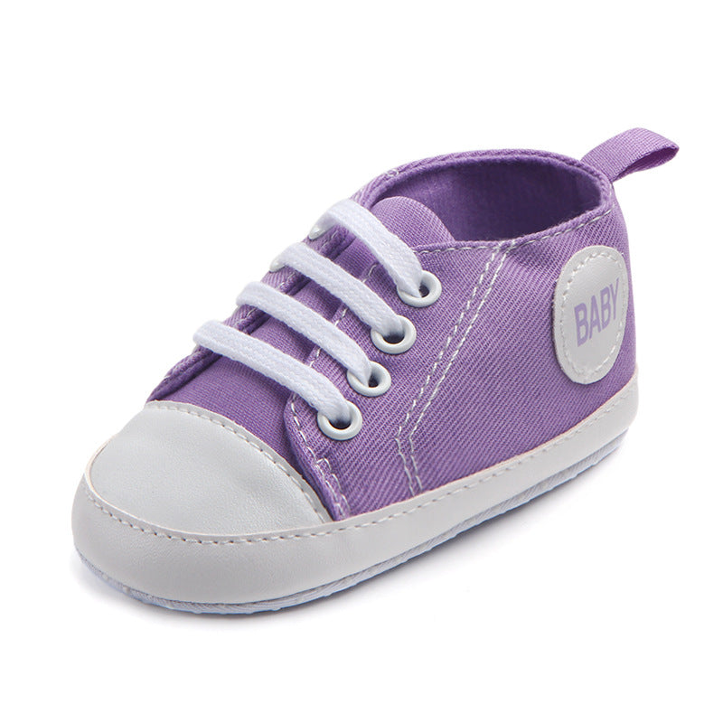 Classic Canvas Sneakers for Baby Boys & Girls – Soft Sole Non-Slip First Walker Shoes