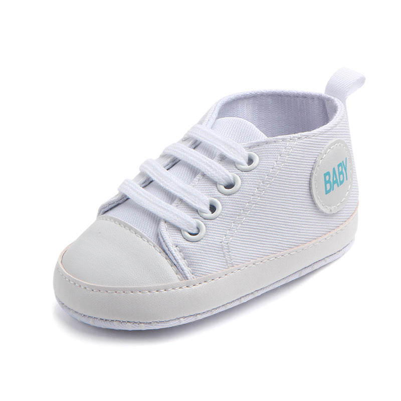 Classic Canvas Sneakers for Baby Boys & Girls – Soft Sole Non-Slip First Walker Shoes