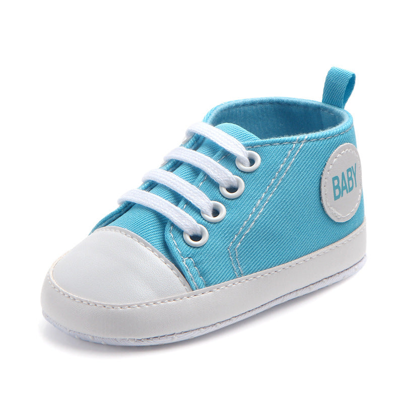 Classic Canvas Sneakers for Baby Boys & Girls – Soft Sole Non-Slip First Walker Shoes