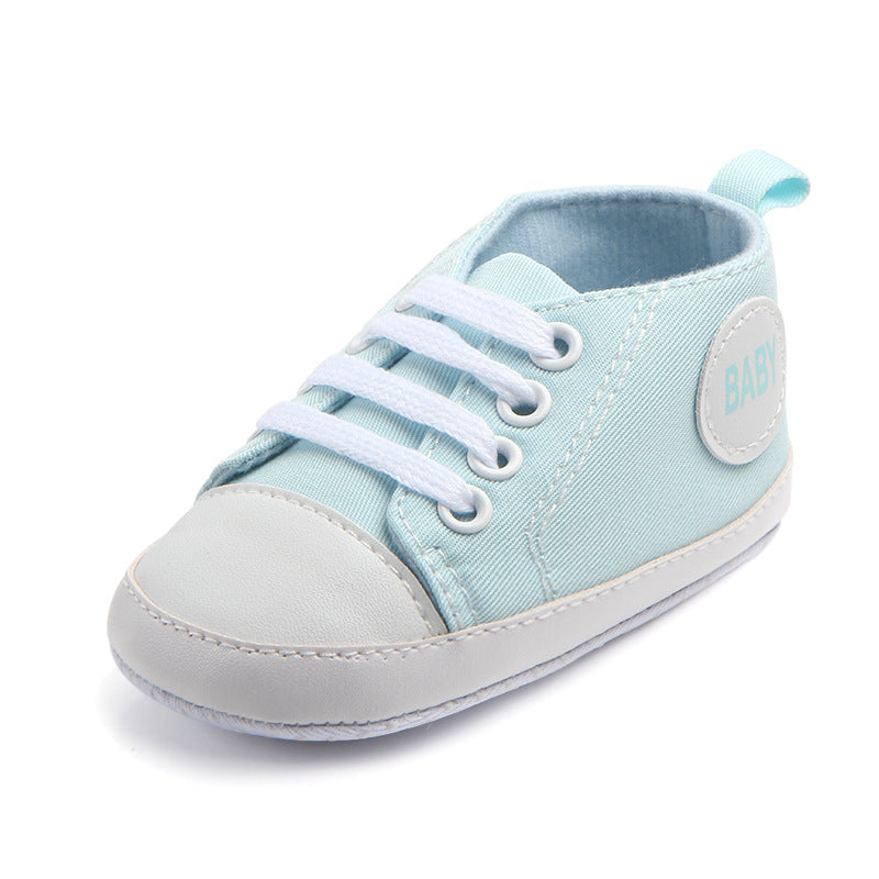 Classic Canvas Sneakers for Baby Boys & Girls – Soft Sole Non-Slip First Walker Shoes