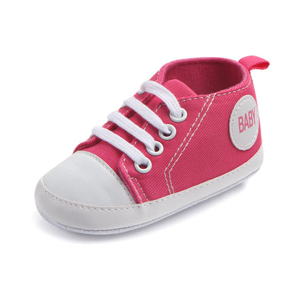 Classic Canvas Sneakers for Baby Boys & Girls – Soft Sole Non-Slip First Walker Shoes
