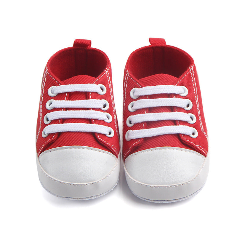 Classic Canvas Sneakers for Baby Boys & Girls – Soft Sole Non-Slip First Walker Shoes