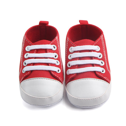Classic Canvas Sneakers for Baby Boys & Girls – Soft Sole Non-Slip First Walker Shoes