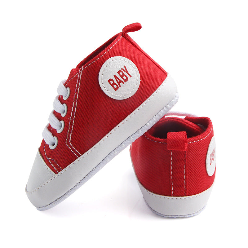 Classic Canvas Sneakers for Baby Boys & Girls – Soft Sole Non-Slip First Walker Shoes