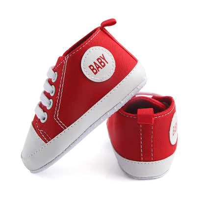 Classic Canvas Sneakers for Baby Boys & Girls – Soft Sole Non-Slip First Walker Shoes