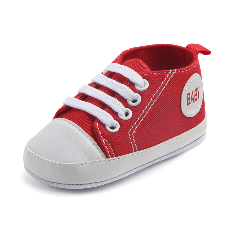 Classic Canvas Sneakers for Baby Boys & Girls – Soft Sole Non-Slip First Walker Shoes