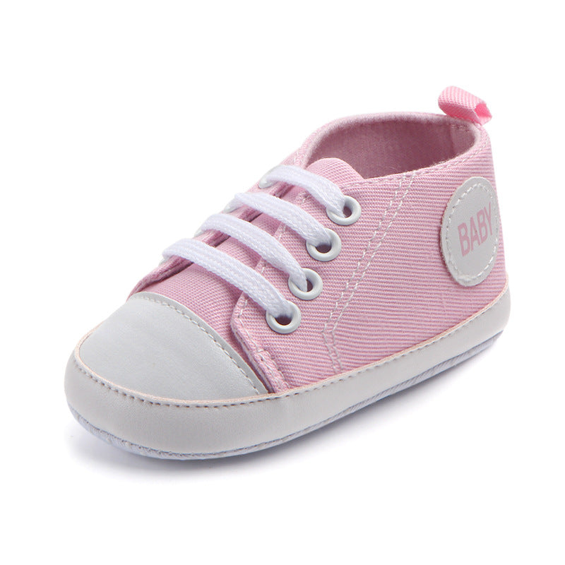 Classic Canvas Sneakers for Baby Boys & Girls – Soft Sole Non-Slip First Walker Shoes