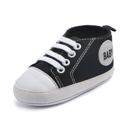 Classic Canvas Sneakers for Baby Boys & Girls – Soft Sole Non-Slip First Walker Shoes