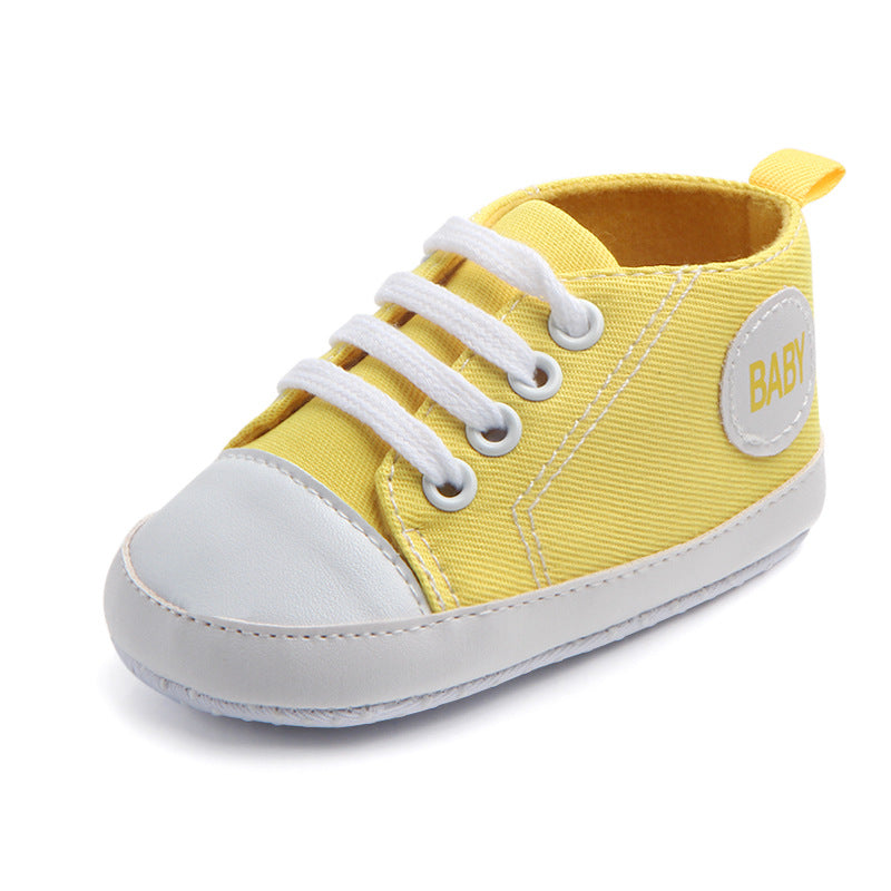 Classic Canvas Sneakers for Baby Boys & Girls – Soft Sole Non-Slip First Walker Shoes