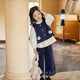 Navy Blue Vest Three piece