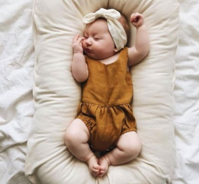 Cozy Baby Nest Lounger Bed – Soft Cotton Newborn & Infant Sleep Pod for Home or Travel