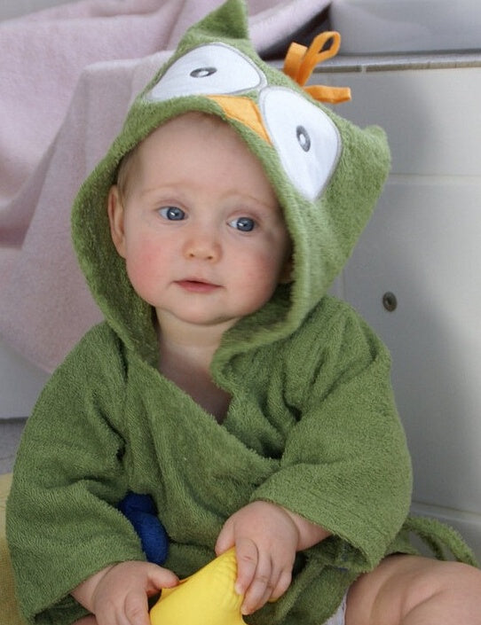 Baby Hooded Bathrobe – Cute Animal Cotton Bath Towel for Infants & Toddlers