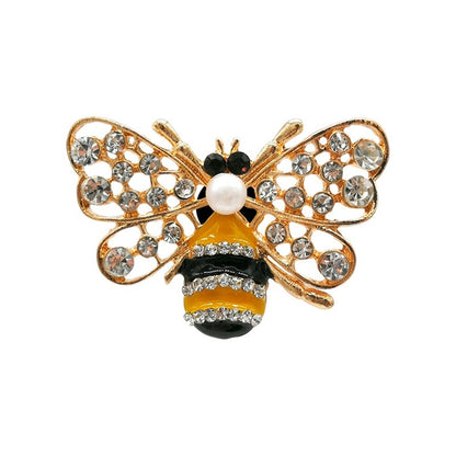 Rhinestone & Pearl Shoe Charms (Metal) – Snap-In Shoe Ornament for Clog-Style Shoes