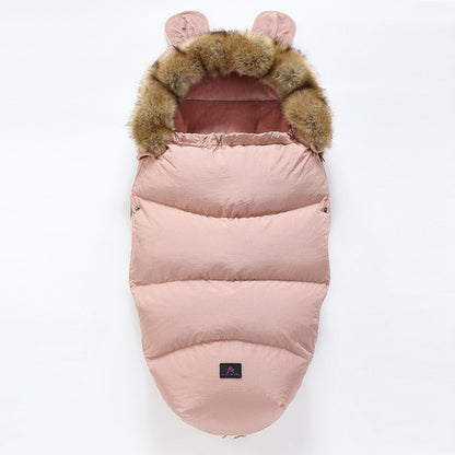 Baby Winter Stroller Sleeping Bag & Footmuff (0–3 Years) – Thick Warm Bunting Bag with Zipper Design
