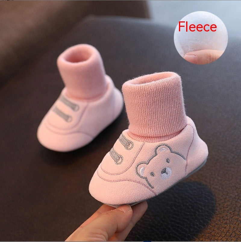 Baby Winter Booties – Non-Slip Plush Sock Shoes for Toddlers (1–3 years)