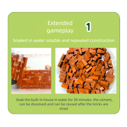 DIY Miniature Luxury Villa Puzzle Toy – Educational Brick Kit for Kids