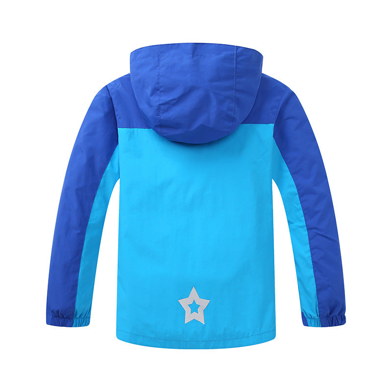 Waterproof Hooded Rain Jacket for Kids | Lightweight Windbreaker for Outdoor Play