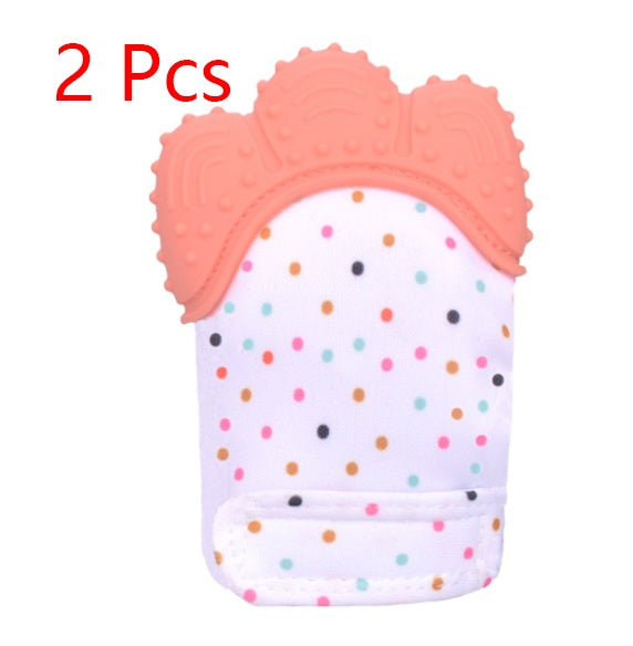 Silicone Teething Mitten for Babies – BPA-Free Chew Glove with Velcro Wrist Strap (3–12 Months)