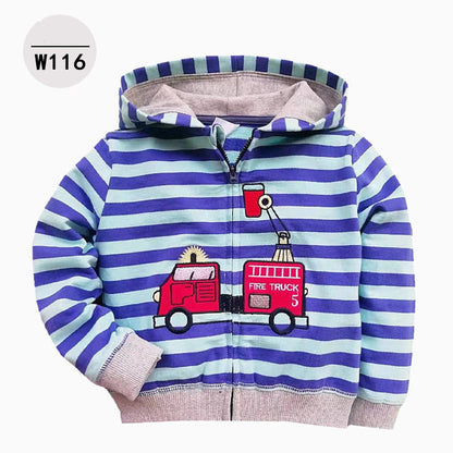 Kids Hooded Zip-Up Hoodie (Baby & Toddler) – Cute Printed Styles