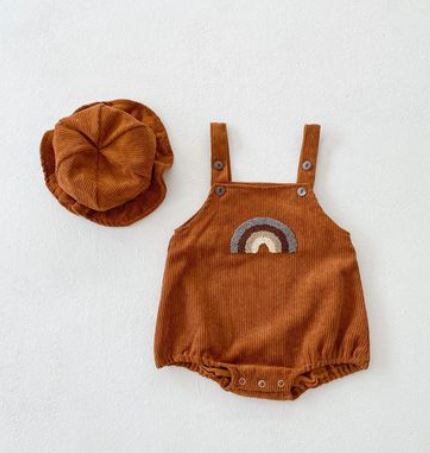 Corduroy Rainbow Sling Romper for Babies & Toddlers