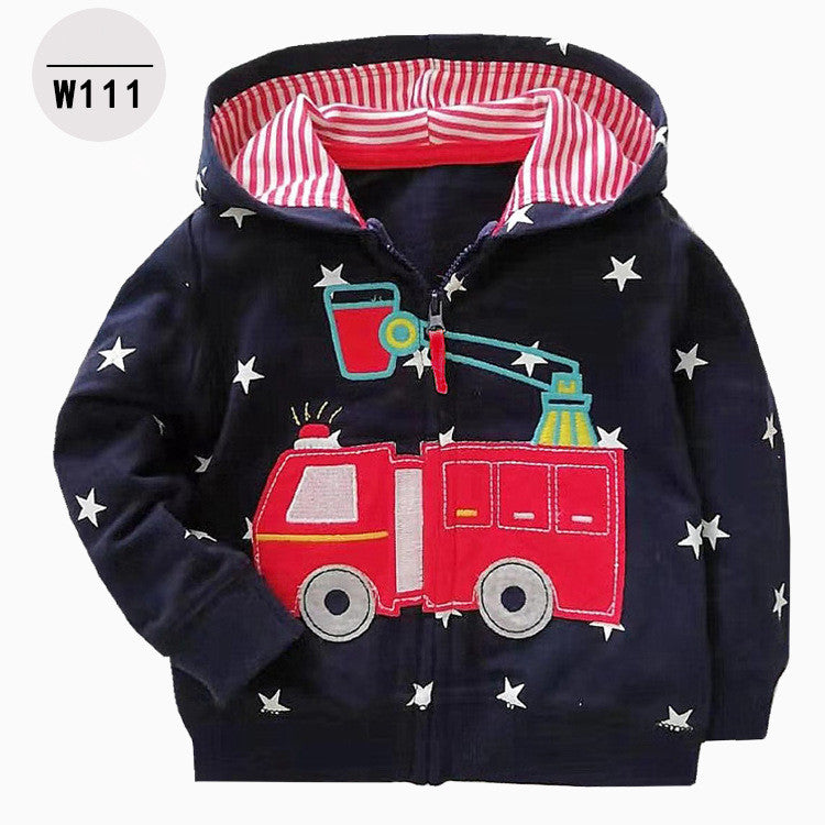 Kids Hooded Zip-Up Hoodie (Baby & Toddler) – Cute Printed Styles