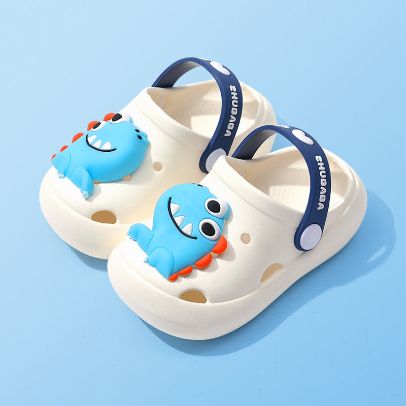 Toddler Cartoon Summer Slippers – Soft EVA Closed-Toe Sandals for Boys & Girls