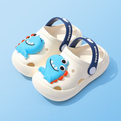 Toddler Cartoon Summer Slippers – Soft EVA Closed-Toe Sandals for Boys & Girls