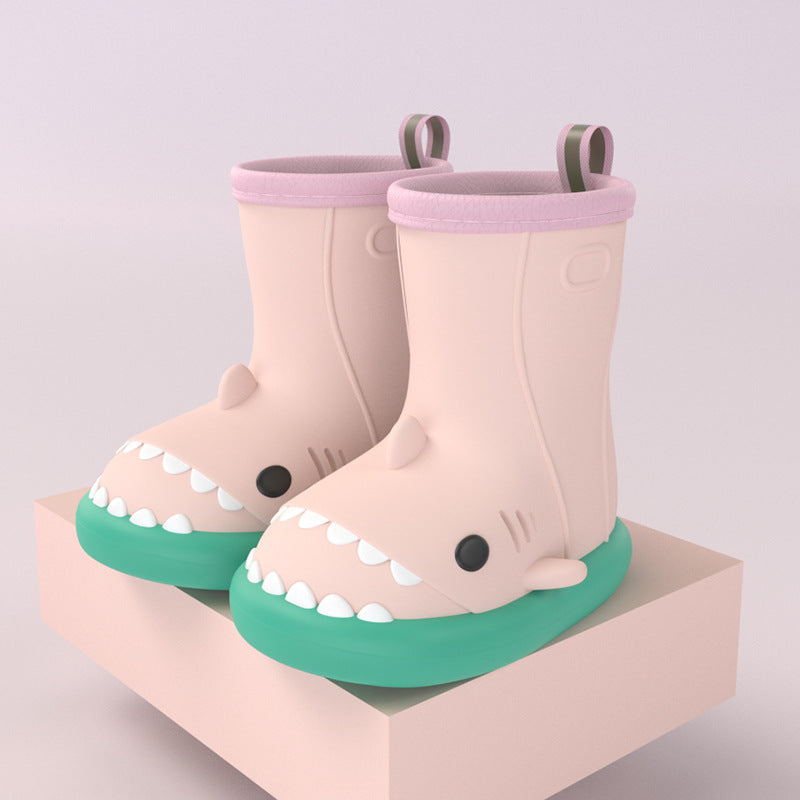 Kids Shark Rain Boots for Toddlers – Waterproof Non-Slip Dino Booties