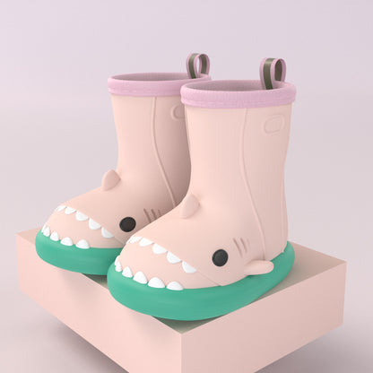 Kids Shark Rain Boots for Toddlers – Waterproof Non-Slip Dino Booties
